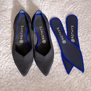 Rothy’s Pointy Toe Black Flats